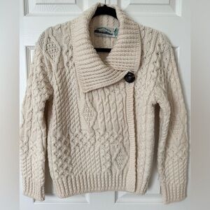 Aran Crafts Irish Cable Knit Cardigan